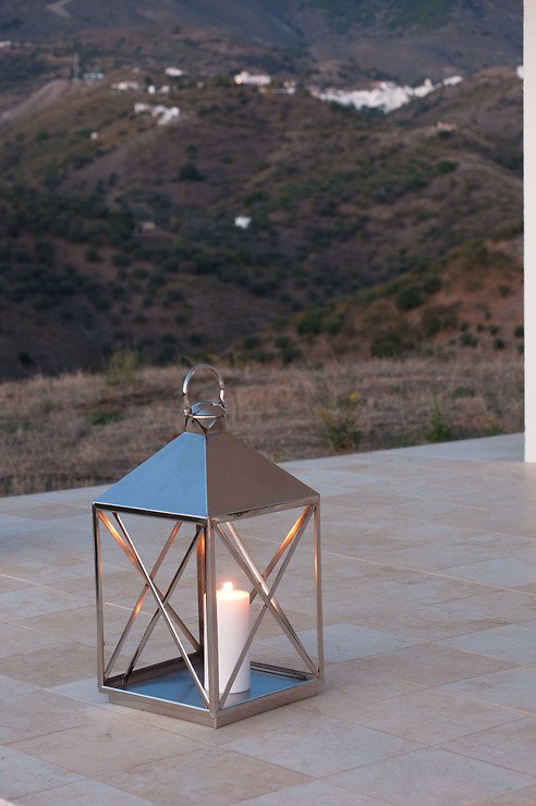 Zone Laterne Dubai Stahl/Glas Gitter 65cm - Thumbnail 3