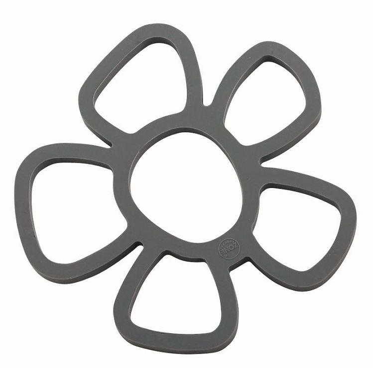Zone Topfuntersetzer Confetti Blume Silikon grau - Pic 1