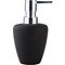 Zone soap dispenser Confetti Soft black matt