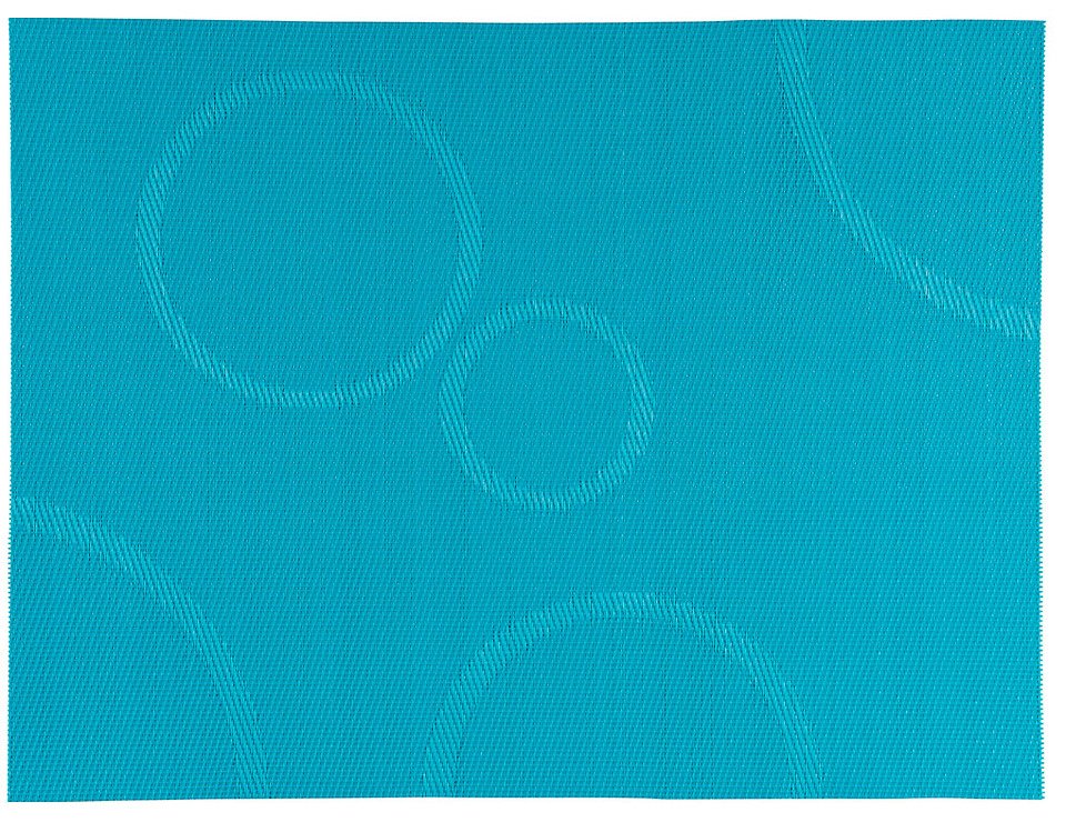 Zone Tischset Confetti mit Kreisen türkis 30 x 40cm - Pic 1