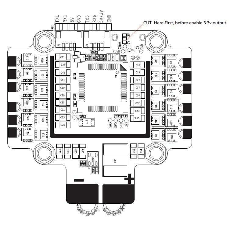 Airbot Asgard V2 F4 AIO Flight Controller - Thumbnail 4
