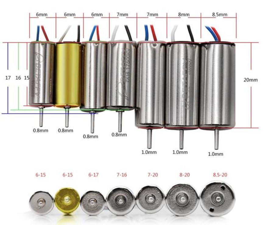 BETAFPV RC Motor für Tiny Whoop 22000KV 6x15mm 4 Stück - Thumbnail 3