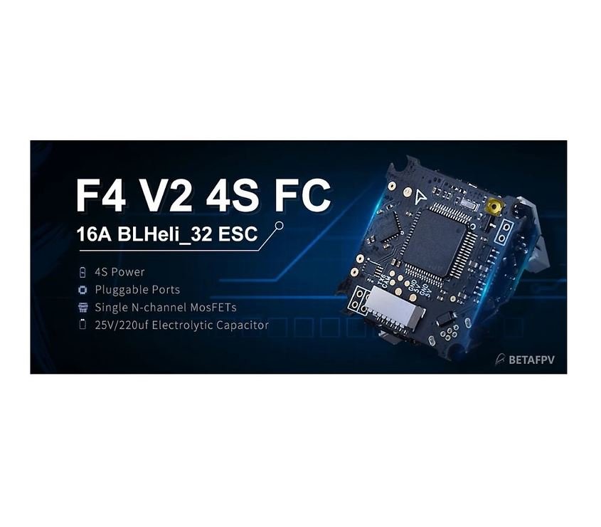 BetaFPV F4 Brushless Flight Controller ESC Stack V2 BLHeli_32 - Thumbnail 3