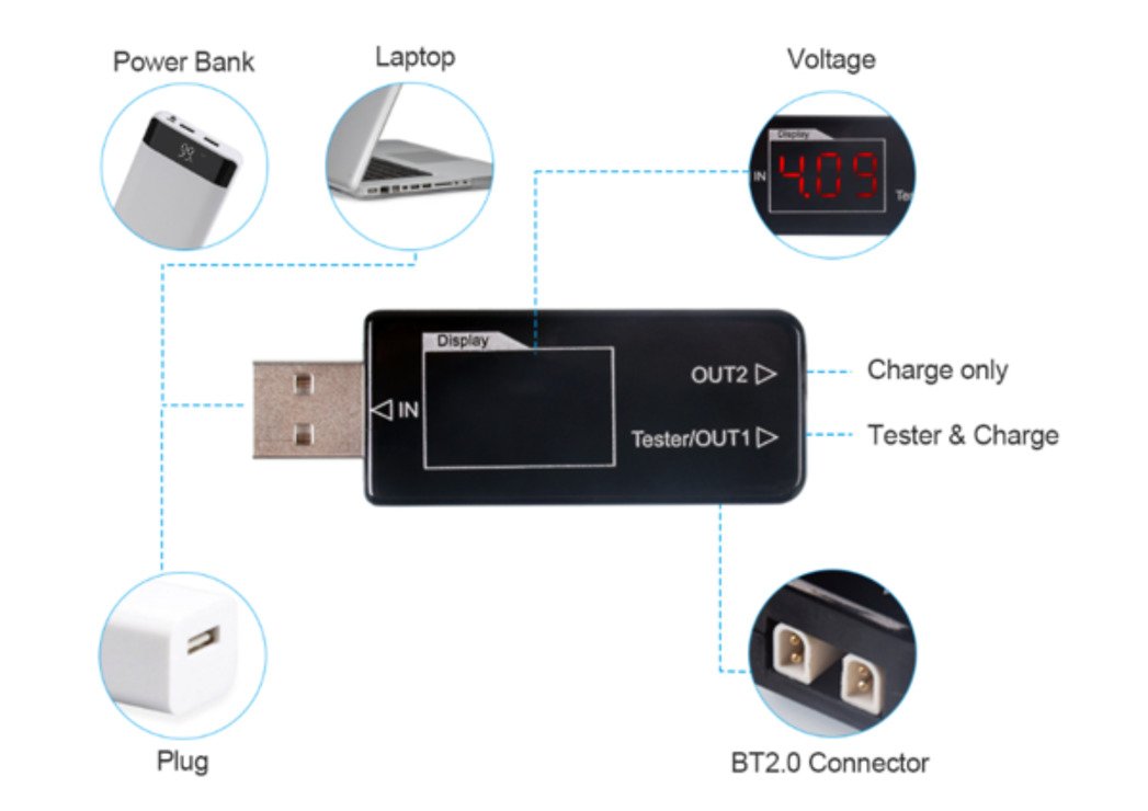 Cargador de batería BetaFPV BT2.0 con probador de voltaje - Thumbnail 3