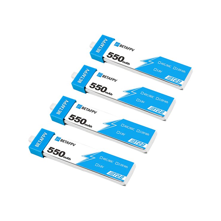 BetaFPV Lipo BT2-0 550mAh 1S 40C 4 Stück - Thumbnail 2
