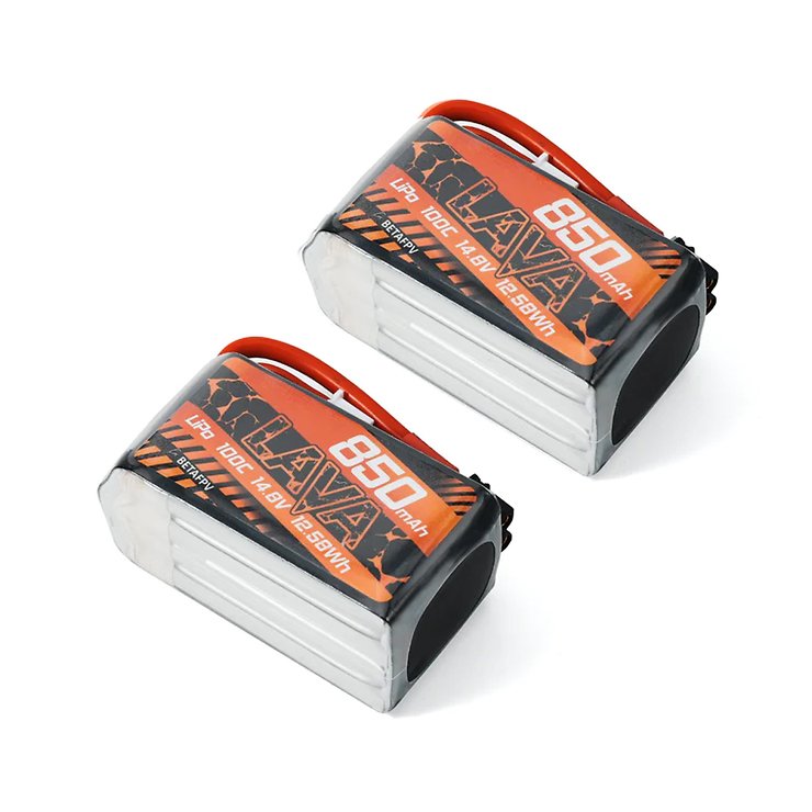 BetaFPV Lipo LAVA Series 4S 850mAh 100C XT30 2 piezas - Thumbnail 2