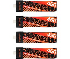 BetaFPV LAVA Lipo Akku 75C LiHV 450mAh 1S 4 Stück