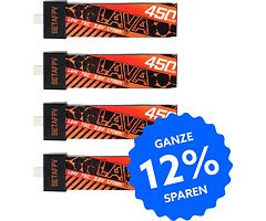 BetaFPV LAVA Lipo Akku 75C LiHV 450mAh 1S 4 Stück