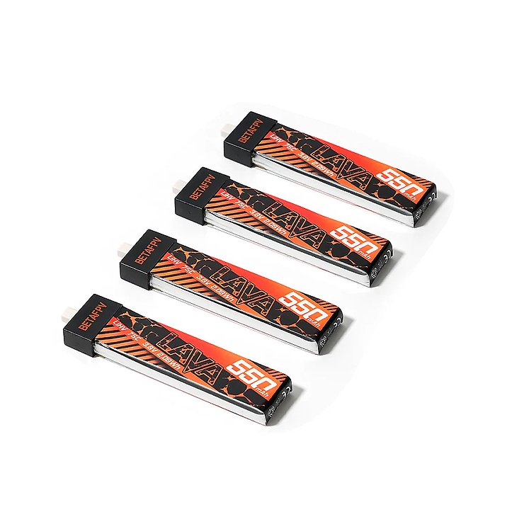 BetaFPV LAVA Lipo batería 75C LiHV 550mAh 1S 4 piezas - Thumbnail 2