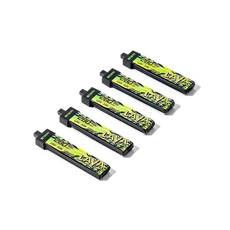 BetaFPV LAVA II Lipo Akku 95C LiHV 280mAh 1S 5 Stück - Thumbnail 2