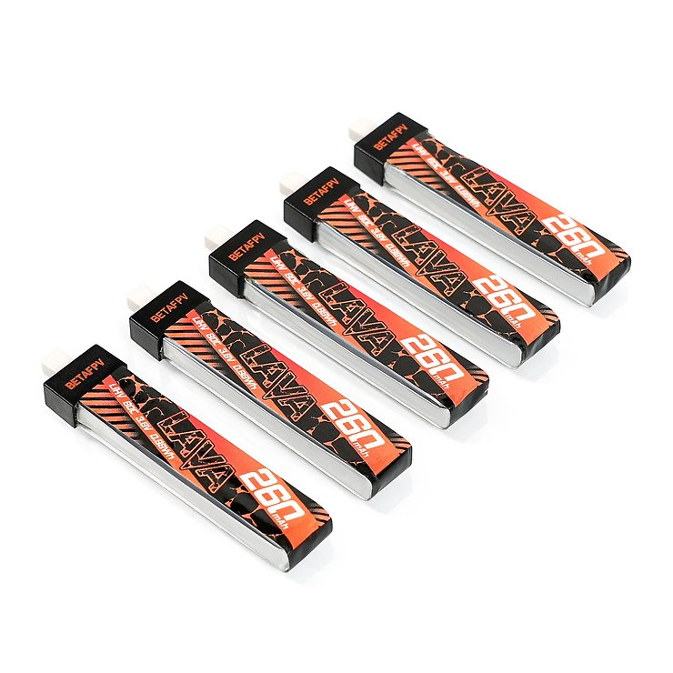 BetaFPV Lipo batería LAVA BT2.0 260mAh 1S 80C 5 piezas - Thumbnail 2