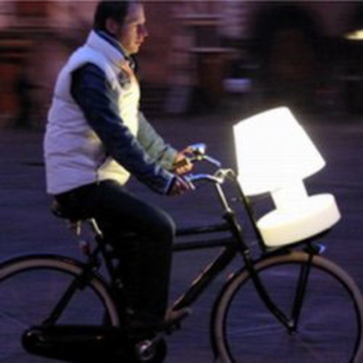 Bloom Lampe Portable Lamp mit Kabel 28cm weiß - Thumbnail 6