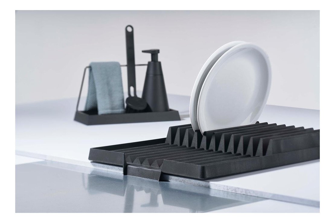 Zone Abtropfbrett DryArt 32 x 45,5 cm ABS schwarz - Thumbnail 1