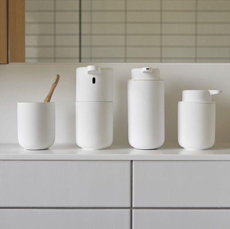 Distributore di sapone a zone Ume ceramica 0,25 l Soft Touch bianco opaco - Thumbnail 2