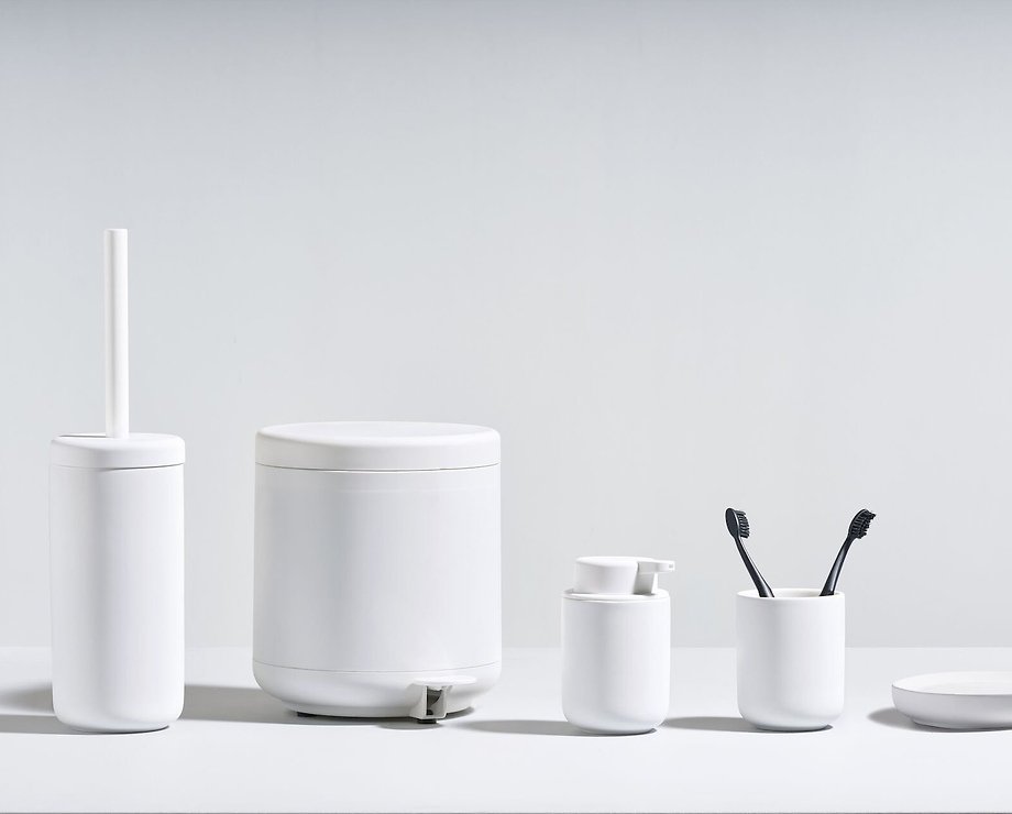 Zone Toothbrush Tumbler Ume Ceramic Soft Touch white matt - Thumbnail 2