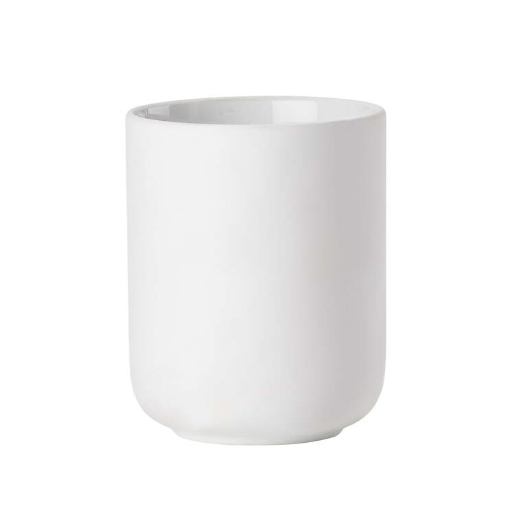 Zone Toothbrush Tumbler Ume Ceramic Soft Touch white matt - Thumbnail 1
