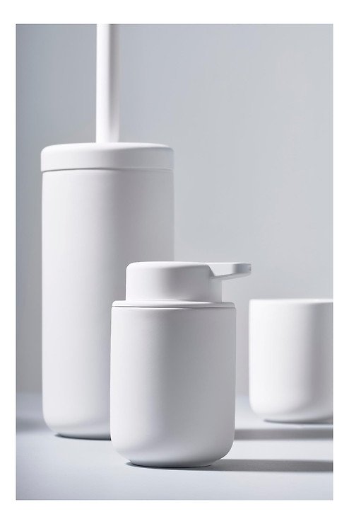 Zone szczotka toaletowa Ume ceramiczna soft touch biała matowa - Thumbnail 2