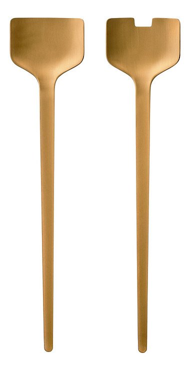 Zone Salatbesteck Peili 30 cm Edelstahl messing matt - Thumbnail 1