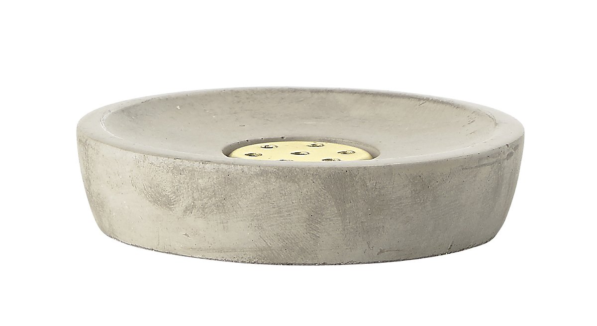 Zone soap dish Saxo concrete gray - Pic 1