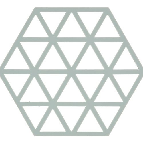 Zone Denmark Topfuntersetzer Hexagon Dreiecke 14 x 16 cm Silikon Nordic Sky