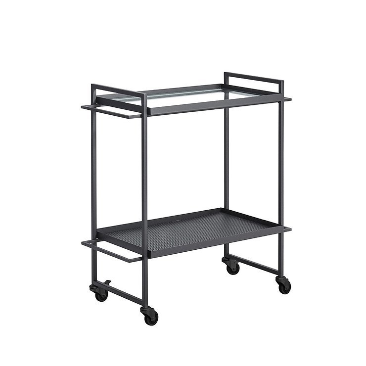 Kristina Dam Bauhaus Trolley in acciaio nero - Thumbnail 1