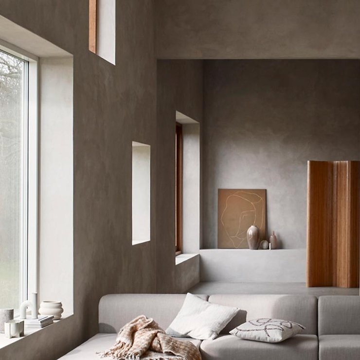 Broste Copenhagen Vaso Hector in gres grigio chiaro - Thumbnail 2