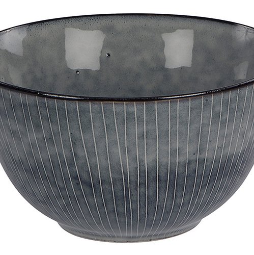 Broste Copenhagen Bowl Nordic Sea 20 x 11 cm ceramic gray