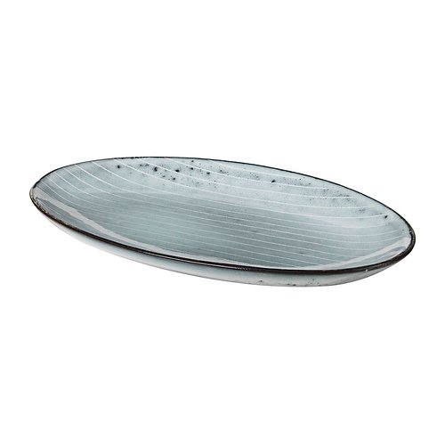 Broste Copenhagen Serving Platter Nordic Sea 13,6 x 22 cm cerámica gris