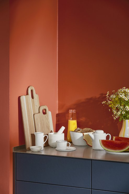 Broste Copenhagen Schüssel Salt oval 20 cm Porzellan weiß schwarz - Thumbnail 2