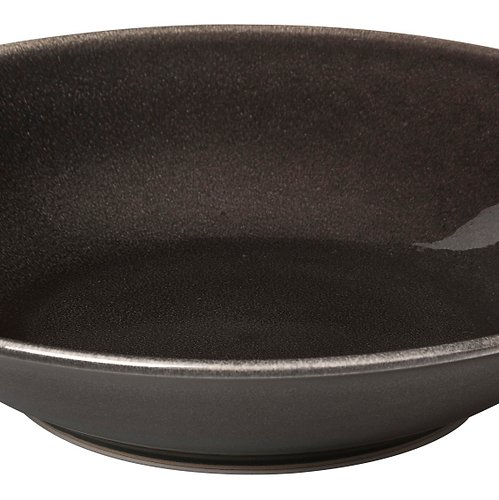 Broste soup plate Nordic Coal 22.5 cm ceramic charcoal
