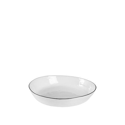 Broste Bowl Salt 24 cm in ceramica bianca