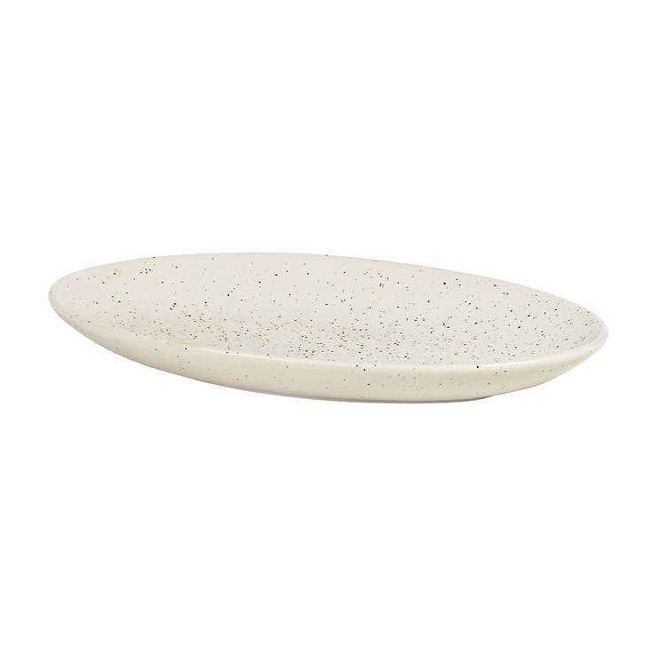 Broste Copenhagen Serving Platter Nordic Vanilla Stoneware Cream - Thumbnail 1