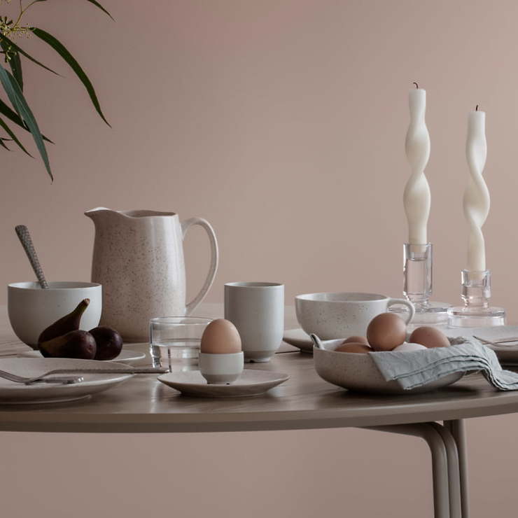 Broste Copenhagen Speiseteller Nordic Vanilla 26cm Steingut creme - Thumbnail 2