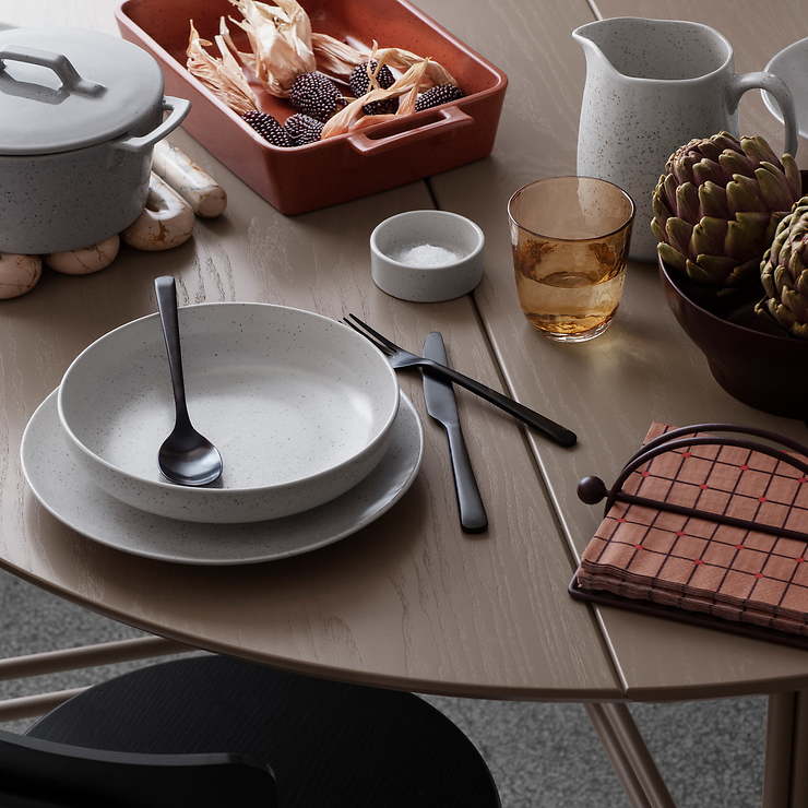 Broste Copenhagen Schale Nordic Vanilla 17cm Steingut creme - Thumbnail 2