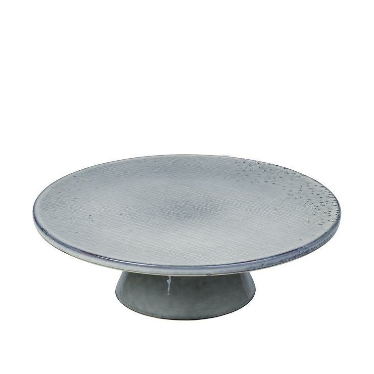 Broste Copenhagen Plato para tarta Nordic Sea 30 cm Gres Gris - Pic 1