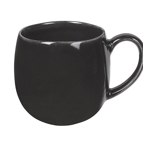 Broste Copenhagen tea cup Nordic Coal 450ml stoneware charcoal
