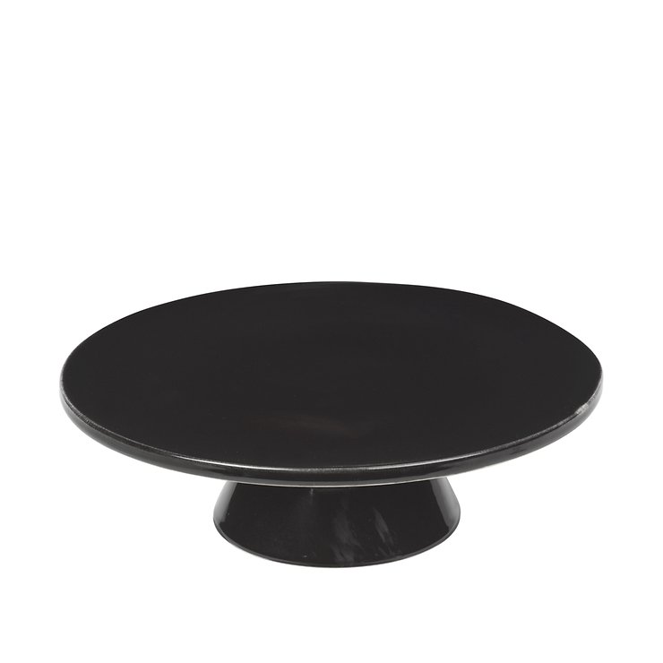 Broste Copenhagen Kuchenplatte Nordic Coal 30 cm Steingut grau - Pic 1