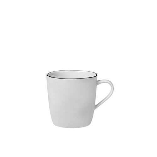 Broste Copenhagen Taza Té Sal 250ml Porcelana Blanca Negro