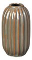 Broste Vase Lines Keramik grün 15,5 cm