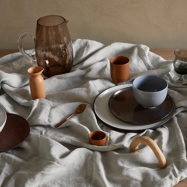 Broste Copenhagen obrus Gracie 3m lniany piaskowy - Thumbnail 2