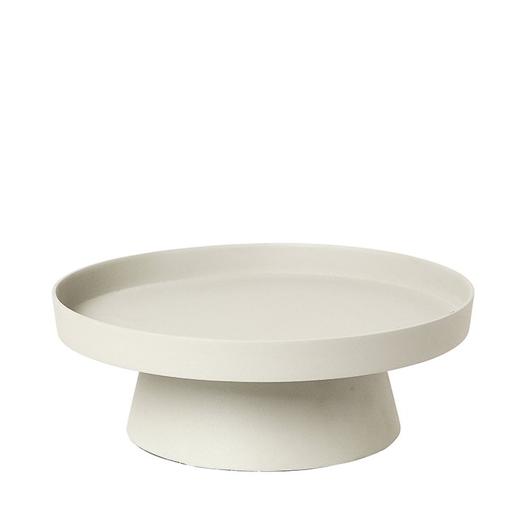 Broste Copenhagen Candle Plate Holger 35cm Aluminium sand - Thumbnail 1