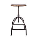 Broste Copenhagen Drehhocker Sire Mangoholz Eisen natur - Thumbnail 2