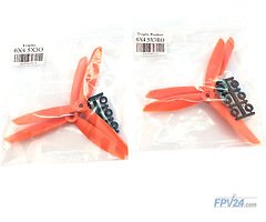 HQProp Propeller Triple Glasfaser 6x4.5x3 Orange (2xCW 2xCCW)