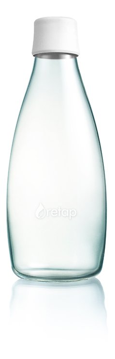 Retap Flasche 0,8l mit Deckel weiß gefrostet - Pic 1