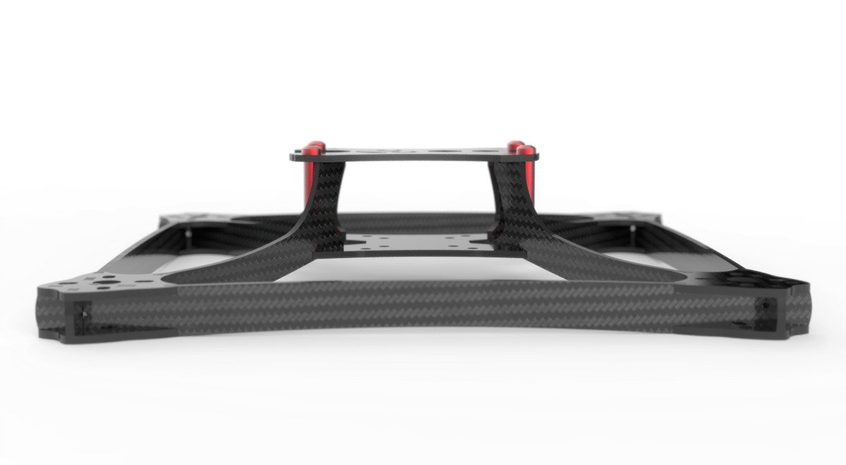 CherryCraft Staccato 5 Zoll 2mm Racecopter Drohnen Frame - Thumbnail 3