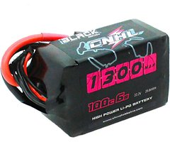 CNHL Batteria LiPo Serie Nera 1300mAh 22.2V 100C 6S XT60 Plug