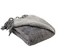 Cozy Living Mohairdecke Grau 130 x 170cm - Thumbnail 2