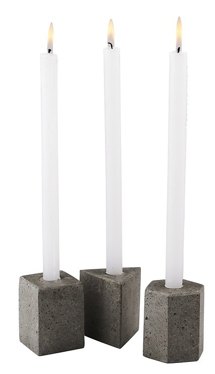 Świecznik Cozy Living Hexagon betonowy 8 x 8 cm - Thumbnail 2