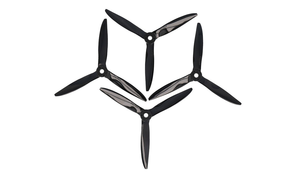 DAL T5051 Cyclone 3-Blade Propeller Crystal Black 2xCW 2xCCW - Thumbnail 1