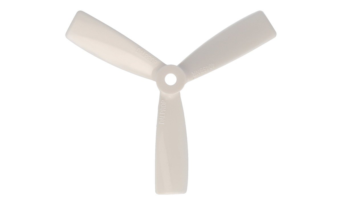 DAL T4045BN 3 Blatt Propeller Bullnose Weiß 2xCW 2xCCW 4 Zoll - Thumbnail 2